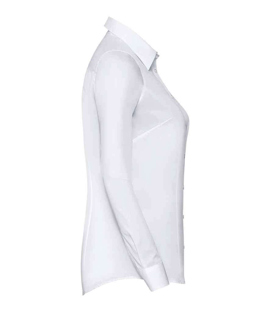 Russell Collection Ladies Long Sleeve Tailored Coolmax® Shirt in by Russell — Custom branded clothing by Print Press, featuring premium embroidery produced in our specialist print lab in the UK.