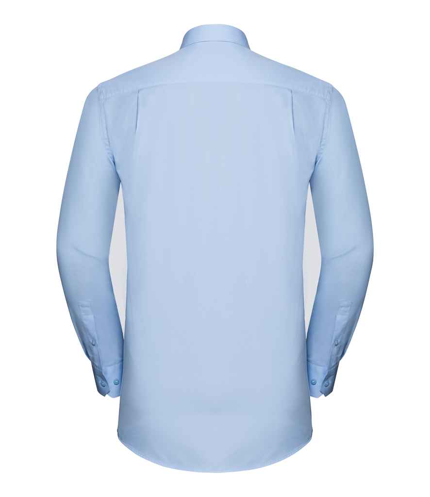 Russell Collection Long Sleeve Tailored Coolmax® Shirt in by Russell — Custom branded clothing by Print Press, featuring premium embroidery produced in our specialist print lab in the UK.