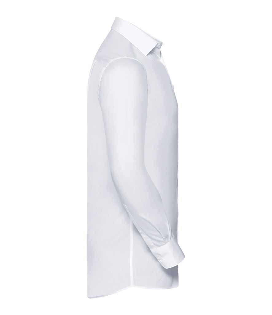 Russell Collection Long Sleeve Tailored Coolmax® Shirt in by Russell — Custom branded clothing by Print Press, featuring premium embroidery produced in our specialist print lab in the UK.