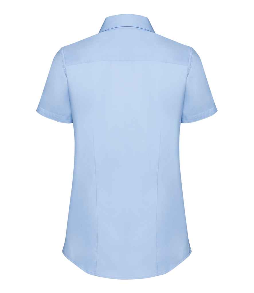 Russell Collection Ladies Short Sleeve Tailored Coolmax® Shirt in by Russell — Custom branded clothing by Print Press, featuring premium embroidery produced in our specialist print lab in the UK.