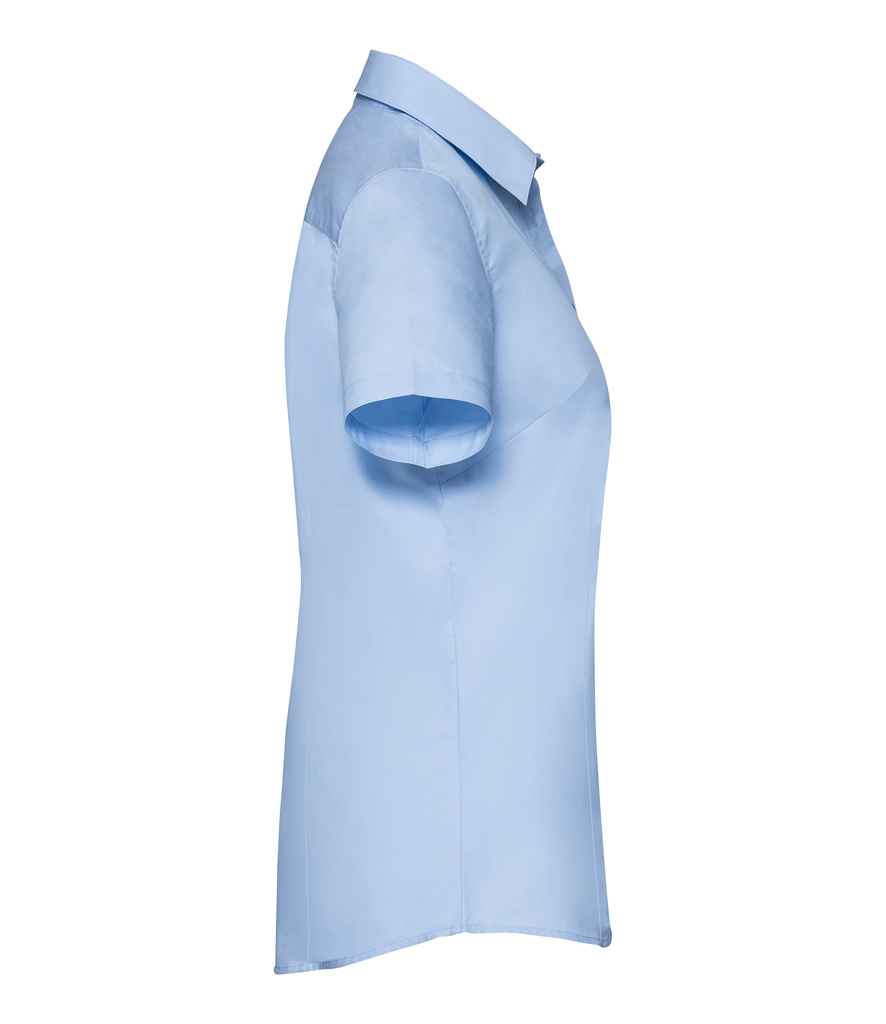 Russell Collection Ladies Short Sleeve Tailored Coolmax® Shirt in by Russell — Custom branded clothing by Print Press, featuring premium embroidery produced in our specialist print lab in the UK.