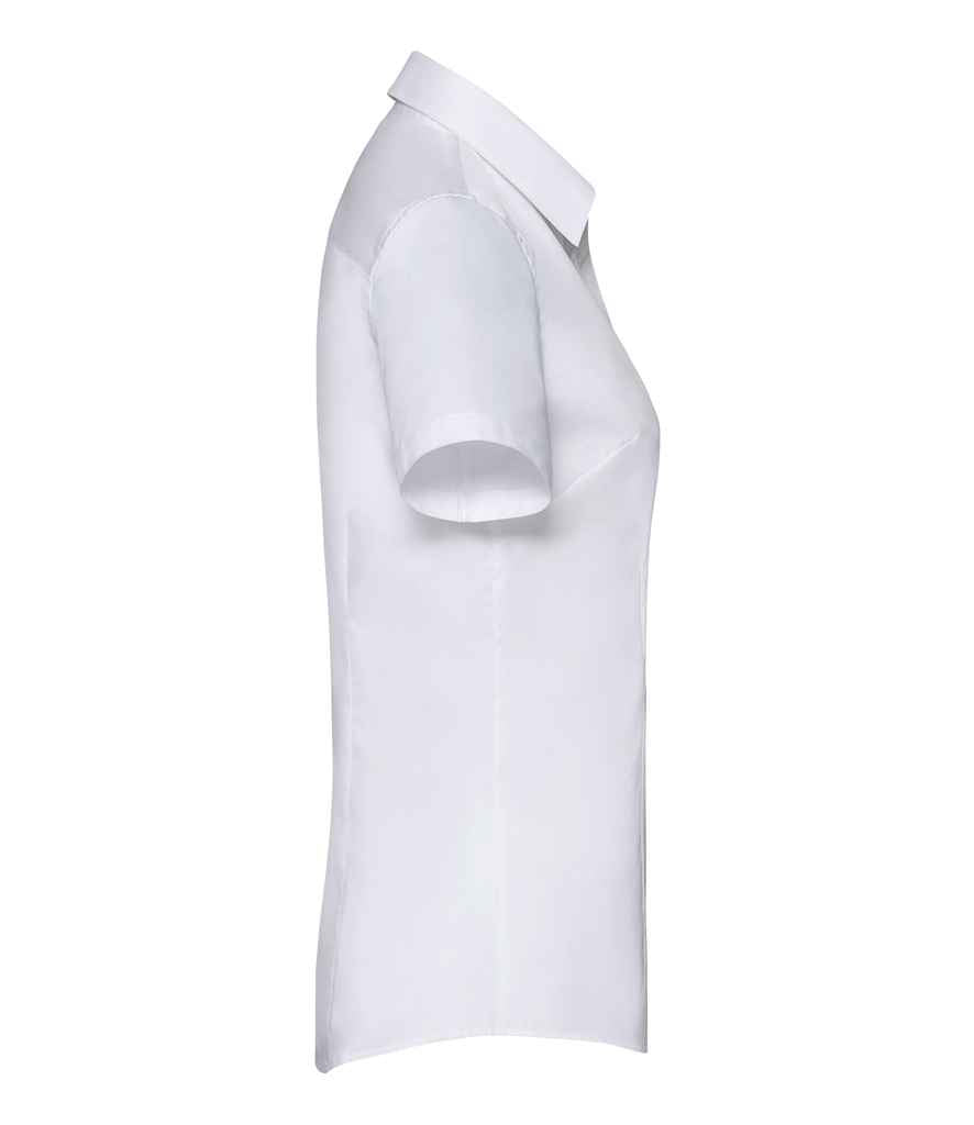 Russell Collection Ladies Short Sleeve Tailored Coolmax® Shirt in by Russell — Custom branded clothing by Print Press, featuring premium embroidery produced in our specialist print lab in the UK.