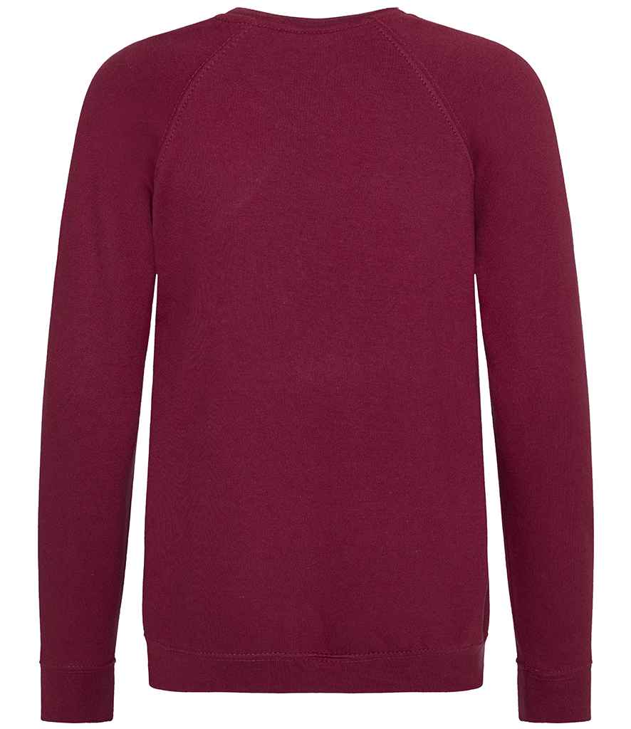 AWDis Academy Kids Raglan Sweatshirt in by AWDis Academy — Custom branded clothing by Print Press, featuring premium embroidery produced in our specialist print lab in the UK.
