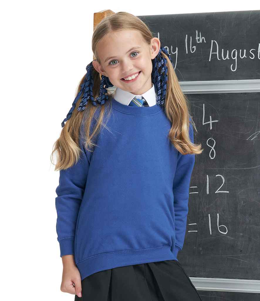 AWDis Academy Kids Raglan Sweatshirt in by AWDis Academy — Custom branded clothing by Print Press, featuring premium embroidery produced in our specialist print lab in the UK.