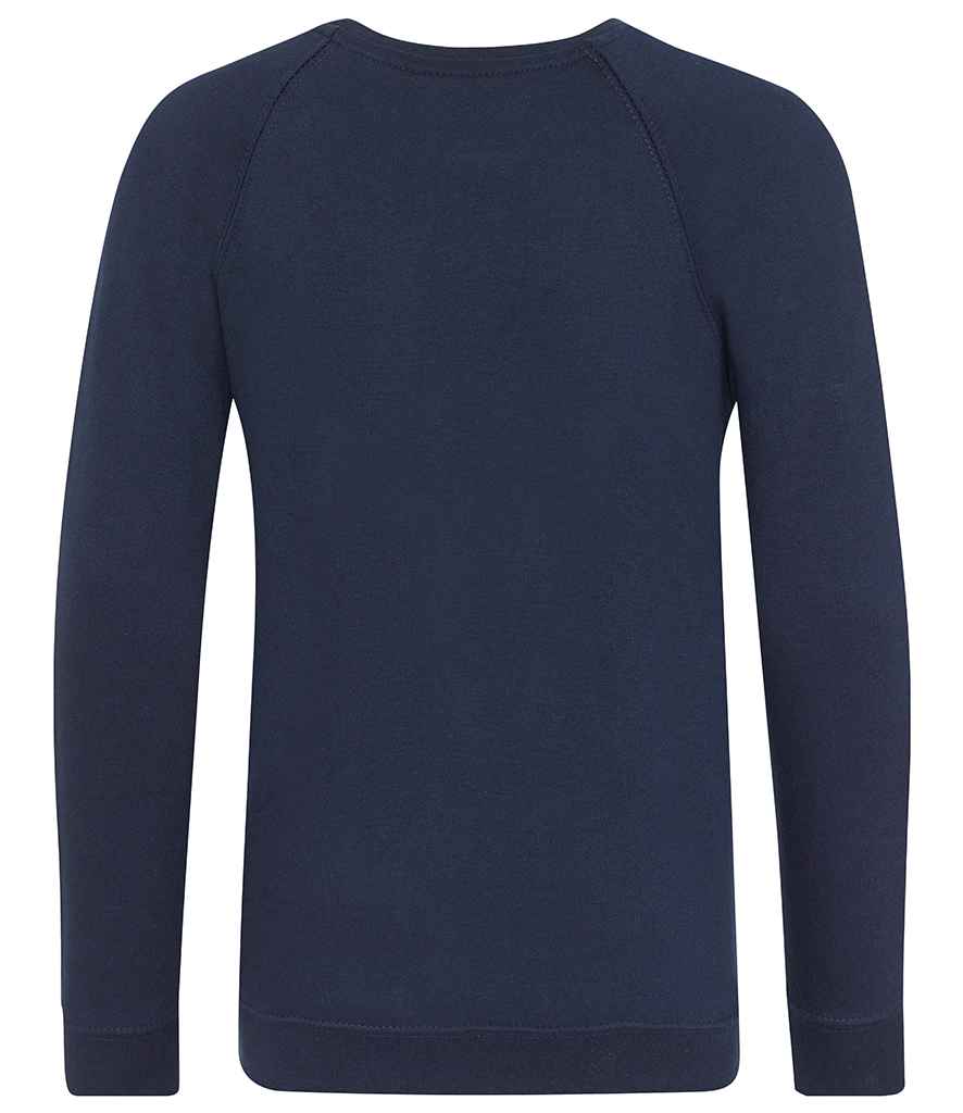 AWDis Academy Kids Raglan Sweatshirt in by AWDis Academy — Custom branded clothing by Print Press, featuring premium embroidery produced in our specialist print lab in the UK.