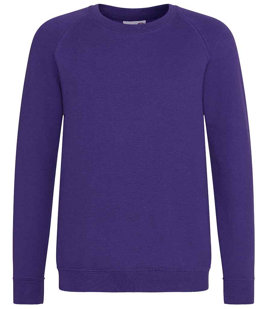 AWDis Academy Kids Raglan Sweatshirt in by AWDis Academy — Custom branded clothing by Print Press, featuring premium embroidery produced in our specialist print lab in the UK.