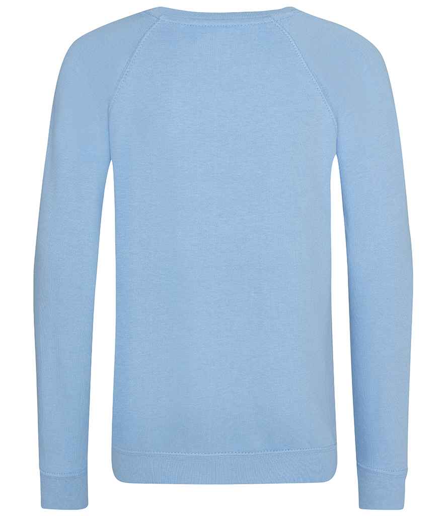 AWDis Academy Kids Raglan Sweatshirt in by AWDis Academy — Custom branded clothing by Print Press, featuring premium embroidery produced in our specialist print lab in the UK.