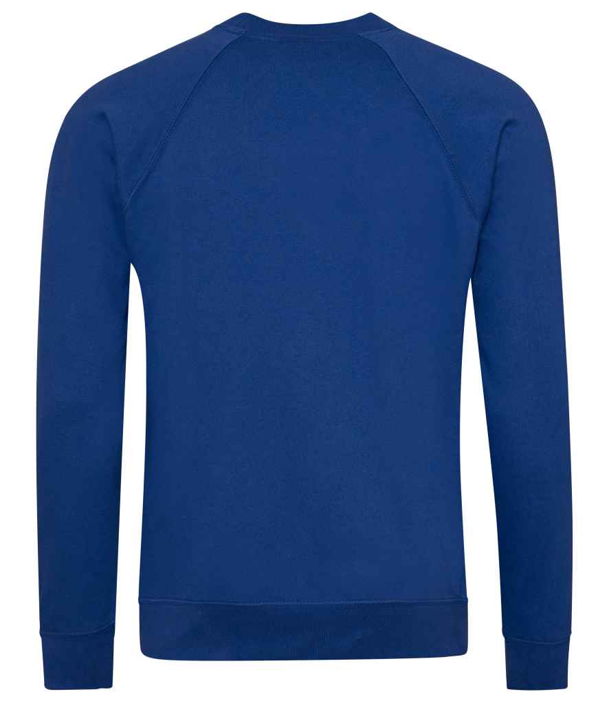 AWDis Academy Raglan Sweatshirt in by AWDis Academy — Custom branded clothing by Print Press, featuring premium embroidery produced in our specialist print lab in the UK.