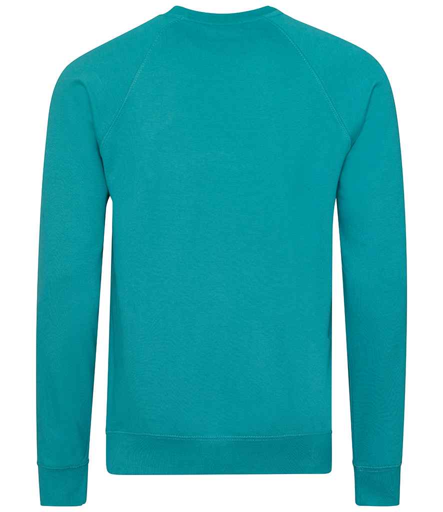 AWDis Academy Raglan Sweatshirt in by AWDis Academy — Custom branded clothing by Print Press, featuring premium embroidery produced in our specialist print lab in the UK.