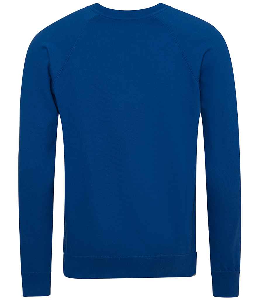 AWDis Academy Raglan Sweatshirt in by AWDis Academy — Custom branded clothing by Print Press, featuring premium embroidery produced in our specialist print lab in the UK.