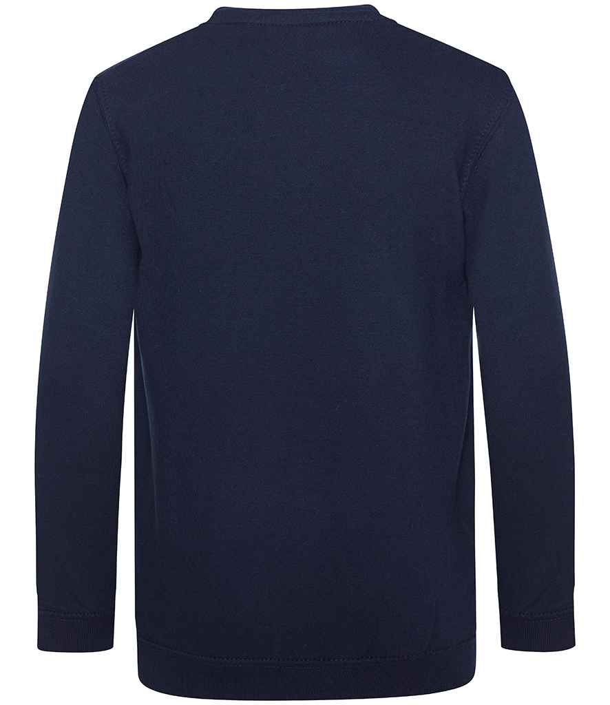 AWDis Academy Kids V Neck Sweatshirt in by AWDis Academy — Custom branded clothing by Print Press, featuring premium embroidery produced in our specialist print lab in the UK.