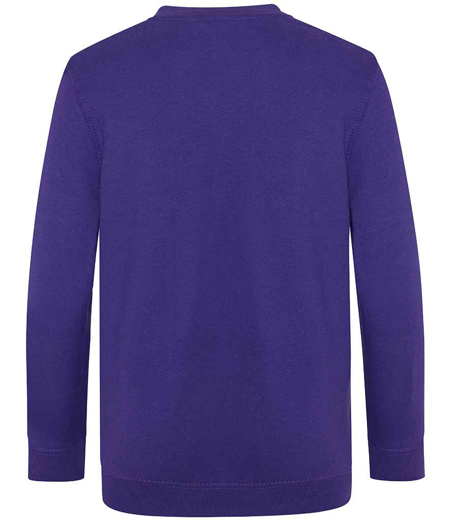 AWDis Academy Kids V Neck Sweatshirt in by AWDis Academy — Custom branded clothing by Print Press, featuring premium embroidery produced in our specialist print lab in the UK.