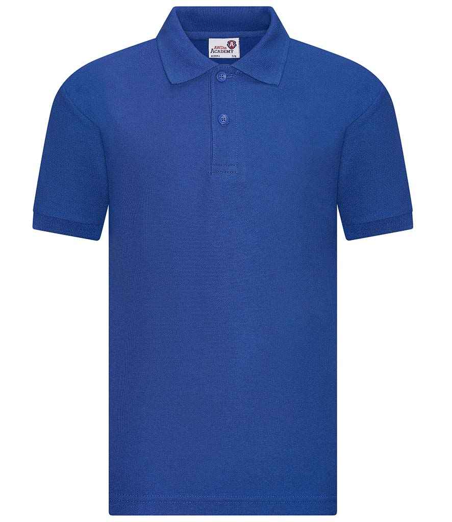 AWDis Academy Kids Piqué Polo Shirt in by AWDis Academy — Custom branded clothing by Print Press, featuring premium embroidery produced in our specialist print lab in the UK.