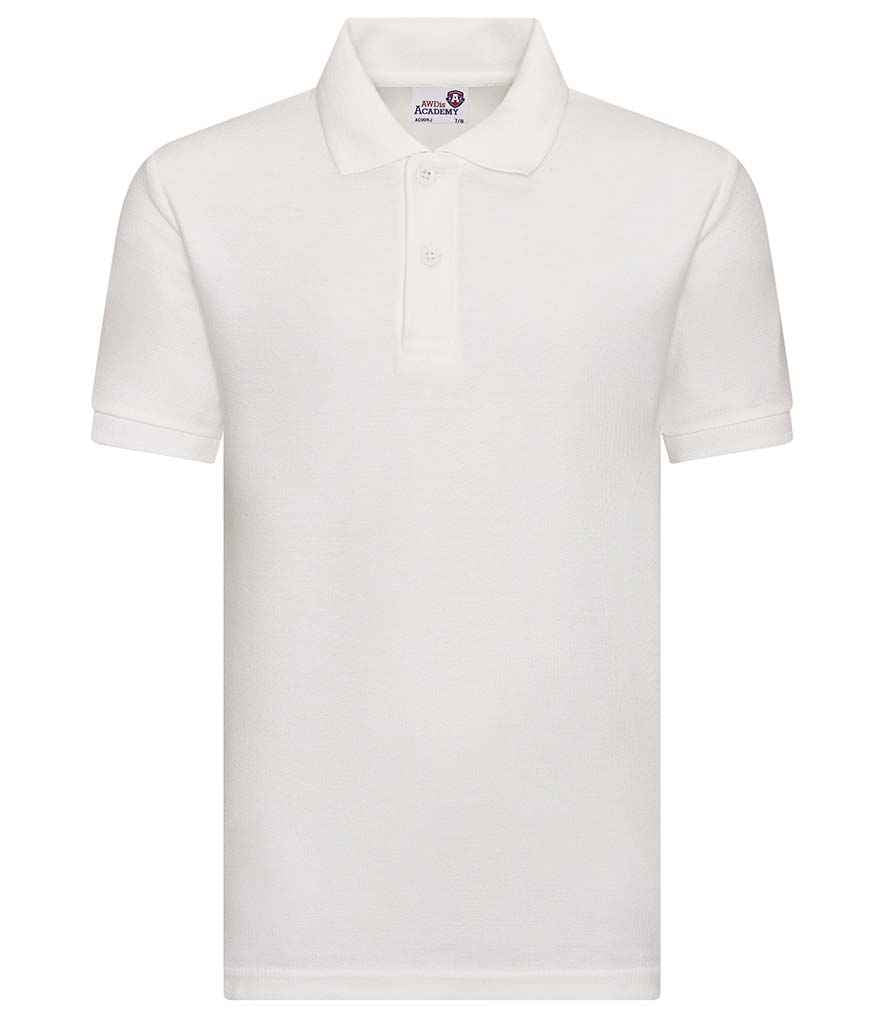 AWDis Academy Kids Piqué Polo Shirt in by AWDis Academy — Custom branded clothing by Print Press, featuring premium embroidery produced in our specialist print lab in the UK.