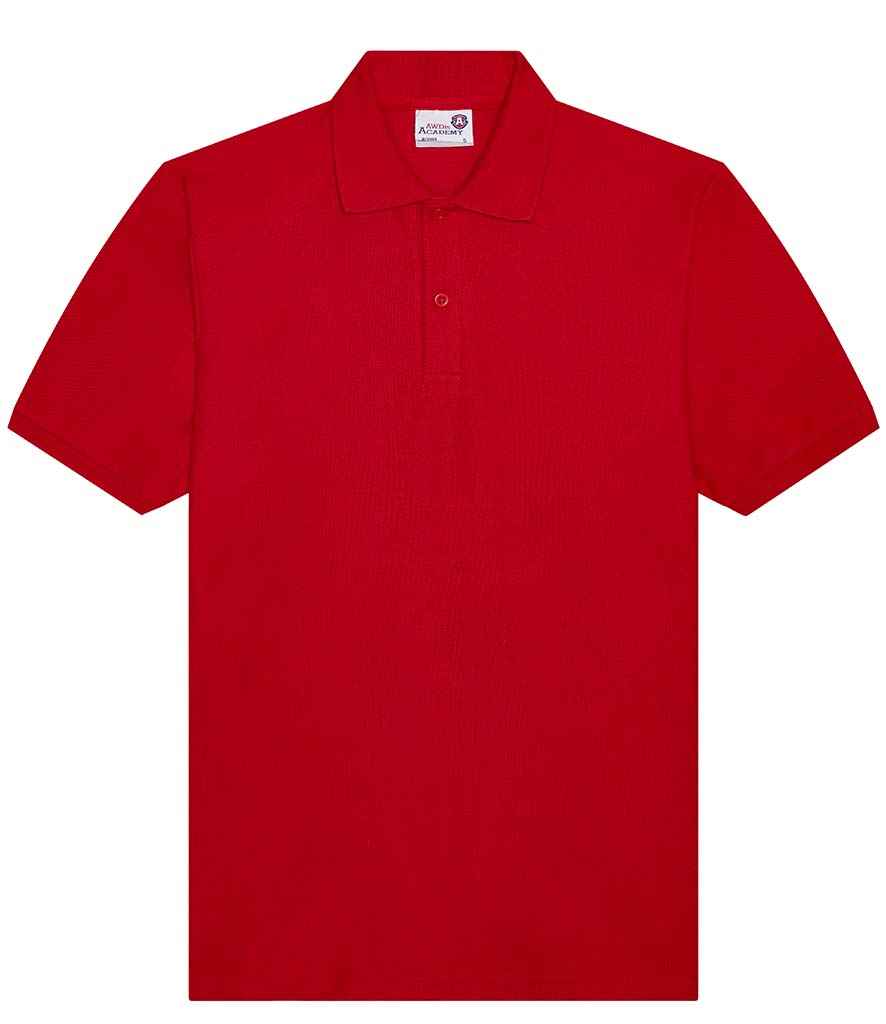 AWDis Academy Piqué Polo Shirt in by AWDis Academy — Custom branded clothing by Print Press, featuring premium embroidery produced in our specialist print lab in the UK.