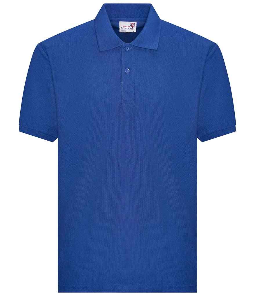 AWDis Academy Piqué Polo Shirt in by AWDis Academy — Custom branded clothing by Print Press, featuring premium embroidery produced in our specialist print lab in the UK.