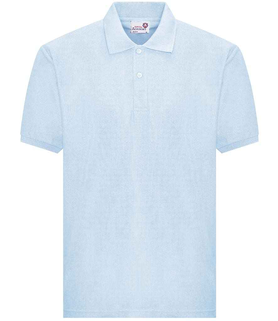 AWDis Academy Piqué Polo Shirt in by AWDis Academy — Custom branded clothing by Print Press, featuring premium embroidery produced in our specialist print lab in the UK.
