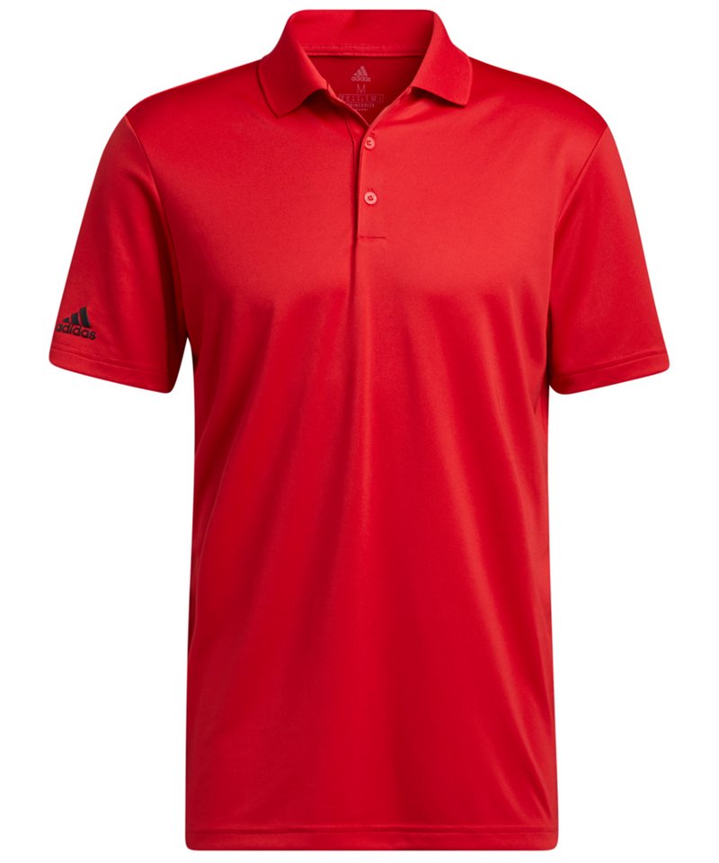 Adidas Performance Polo in Collegiate Red by Adidas — Custom branded clothing by Print Press, featuring premium embroidery produced in our specialist print lab in the UK.