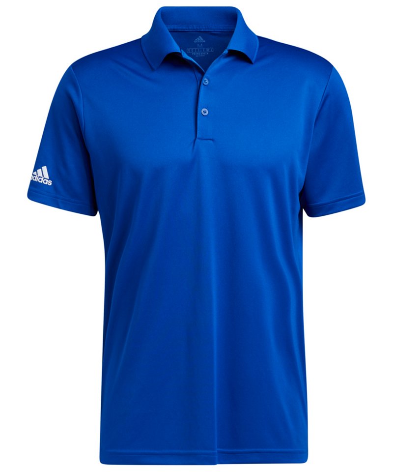 Adidas Performance Polo in Collegiate Royal by Adidas — Custom branded clothing by Print Press, featuring premium embroidery produced in our specialist print lab in the UK.