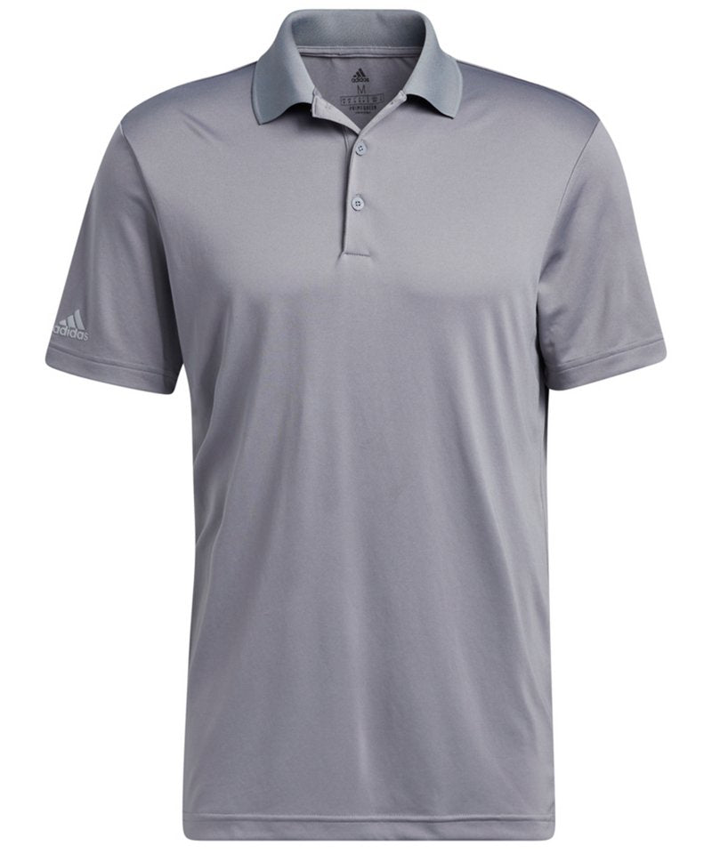 Adidas Performance Polo in Grey by Adidas — Custom branded clothing by Print Press, featuring premium embroidery produced in our specialist print lab in the UK.