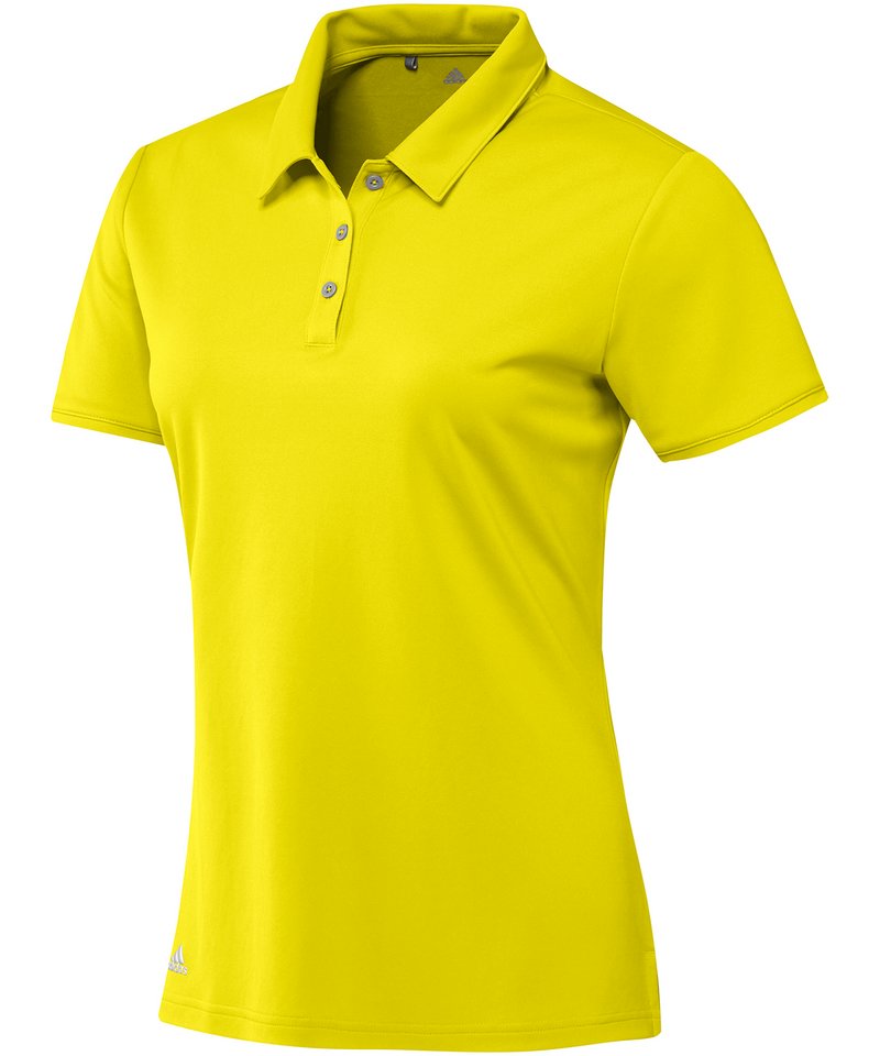 Women's Teamwear Polo in Light Yellow by Adidas — Custom branded clothing by Print Press, featuring premium embroidery produced in our specialist print lab in the UK.