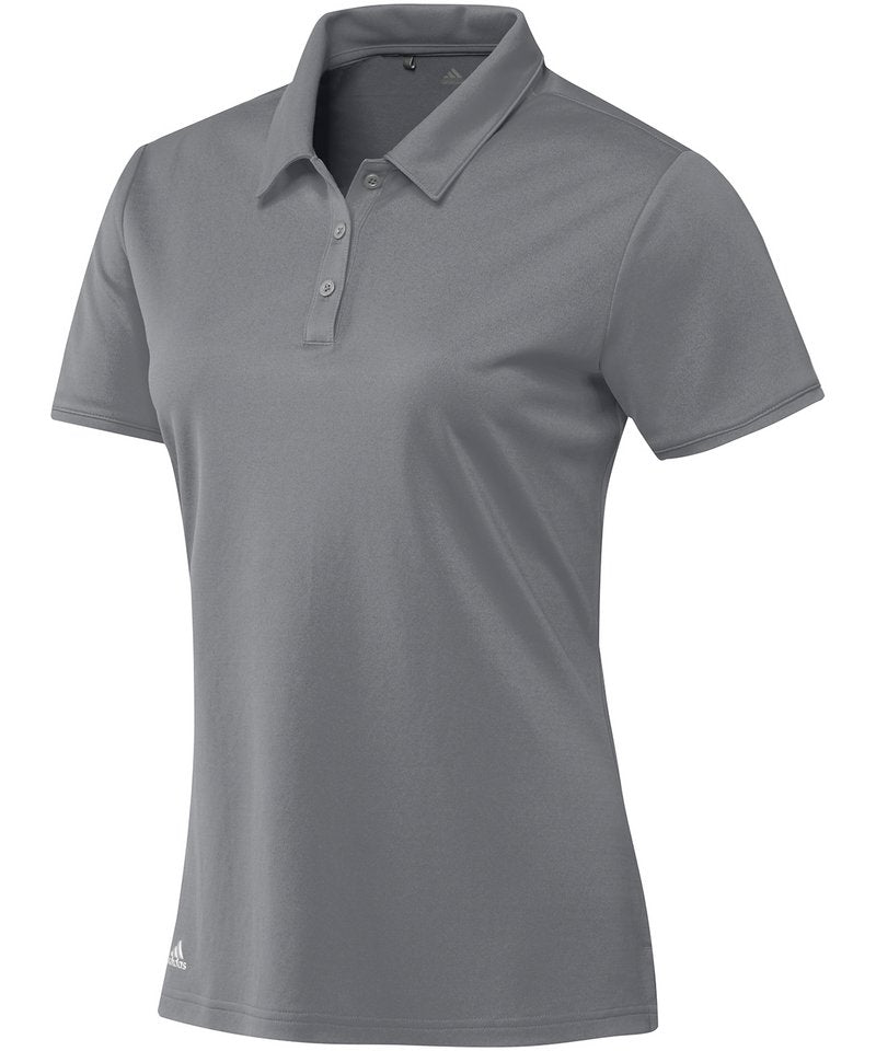 Women's Teamwear Polo in Mid Grey by Adidas — Custom branded clothing by Print Press, featuring premium embroidery produced in our specialist print lab in the UK.