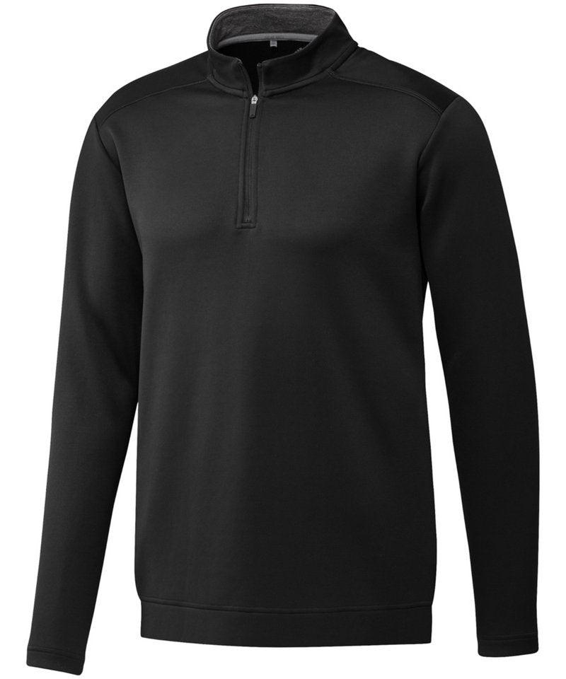 Club 1/4 Zip in Black by Adidas — Custom branded clothing by Print Press, featuring premium embroidery produced in our specialist print lab in the UK.
