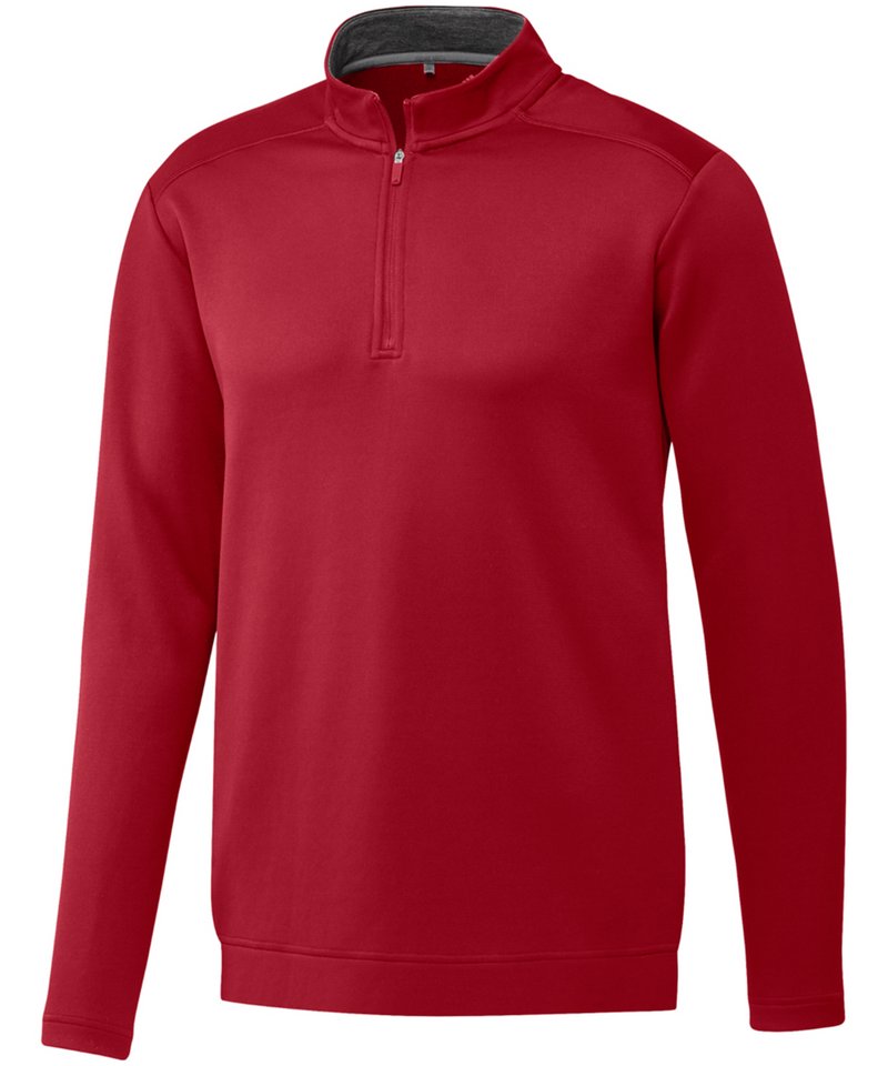 Club 1/4 Zip in Red by Adidas — Custom branded clothing by Print Press, featuring premium embroidery produced in our specialist print lab in the UK.