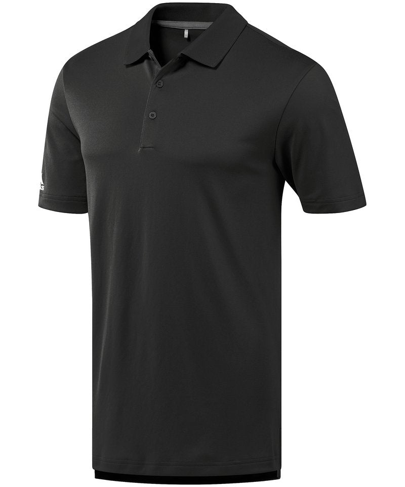 Performance Polo Shirt in Black by Adidas — Custom branded clothing by Print Press, featuring premium embroidery produced in our specialist print lab in the UK.