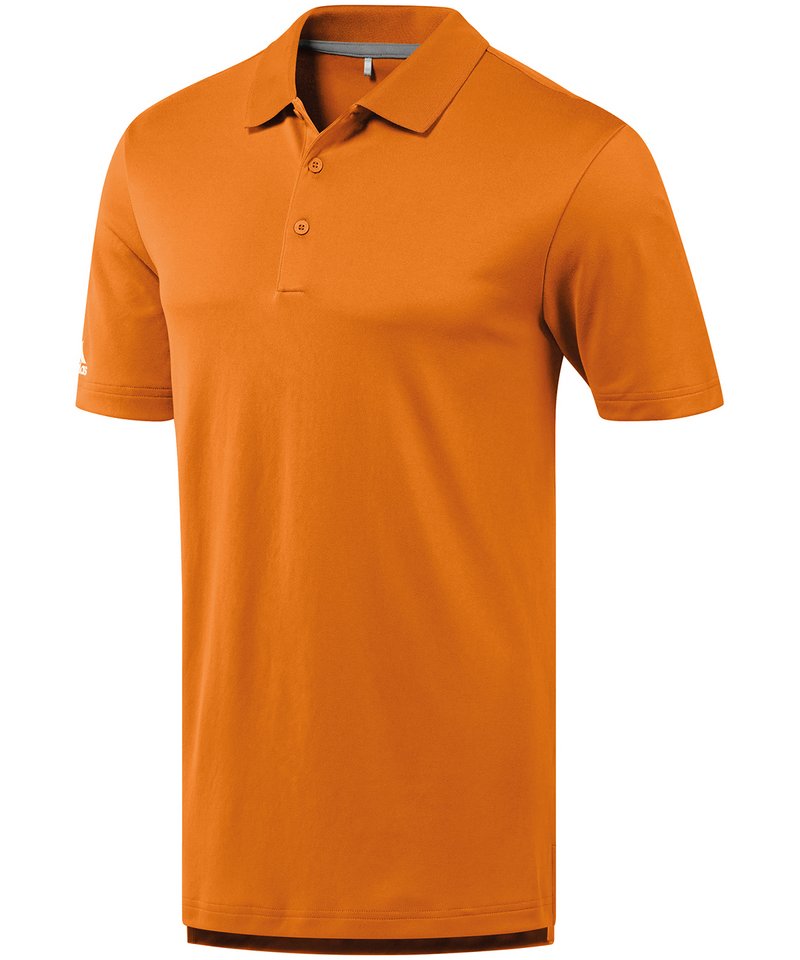 Performance Polo Shirt in Bright Orange by Adidas — Custom branded clothing by Print Press, featuring premium embroidery produced in our specialist print lab in the UK.