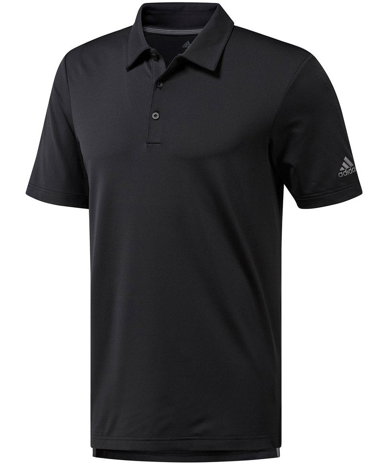 Ultimate 365 Polo in Black by Adidas — Custom branded clothing by Print Press, featuring premium embroidery produced in our specialist print lab in the UK.