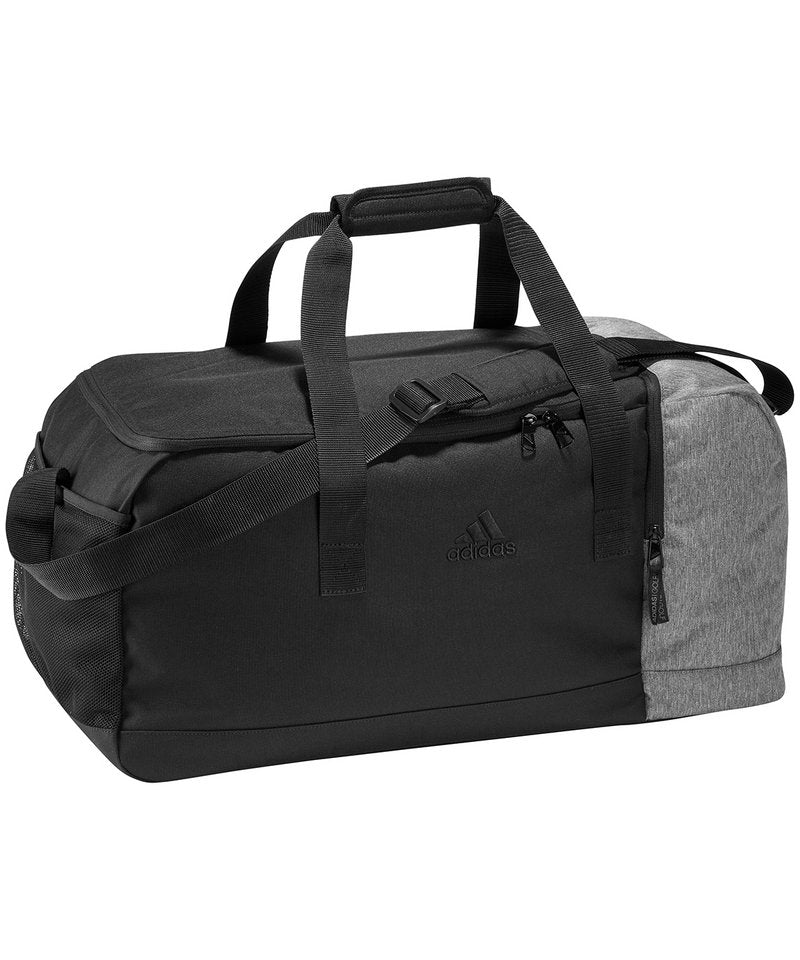 Duffle Bag in One size Black Grey by Adidas — Custom branded clothing by Print Press, featuring premium embroidery produced in our specialist print lab in the UK.