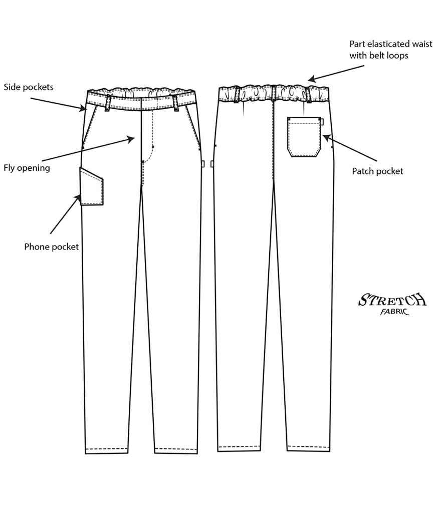 AFD Slim Fit Stretch Trousers in by AFD — Custom branded clothing by Print Press, featuring premium embroidery produced in our specialist print lab in the UK.