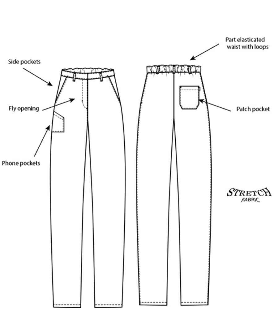 AFD Ladies Slim Fit Stretch Trousers in by AFD — Custom branded clothing by Print Press, featuring premium embroidery produced in our specialist print lab in the UK.
