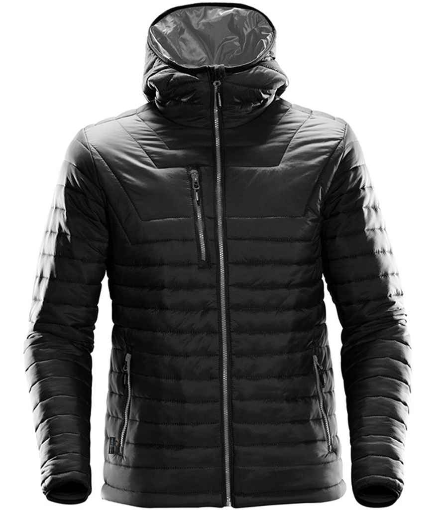 Stormtech Gravity Thermal Jacket in Black Charcoal by Stormtech — Custom branded clothing by Print Press, featuring premium embroidery produced in our specialist print lab in the UK.