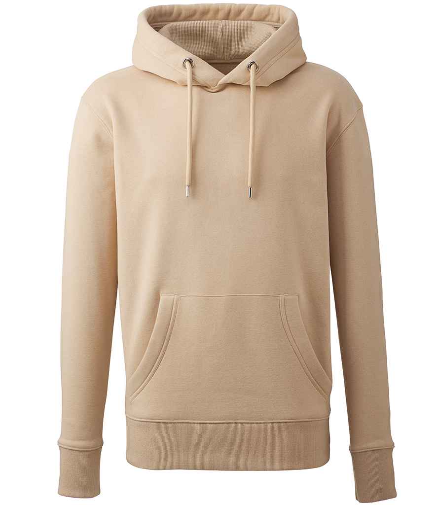 Anthem Organic Hoodie in Desert Sand by Anthem — Custom branded clothing by Print Press, featuring premium embroidery produced in our specialist print lab in the UK.