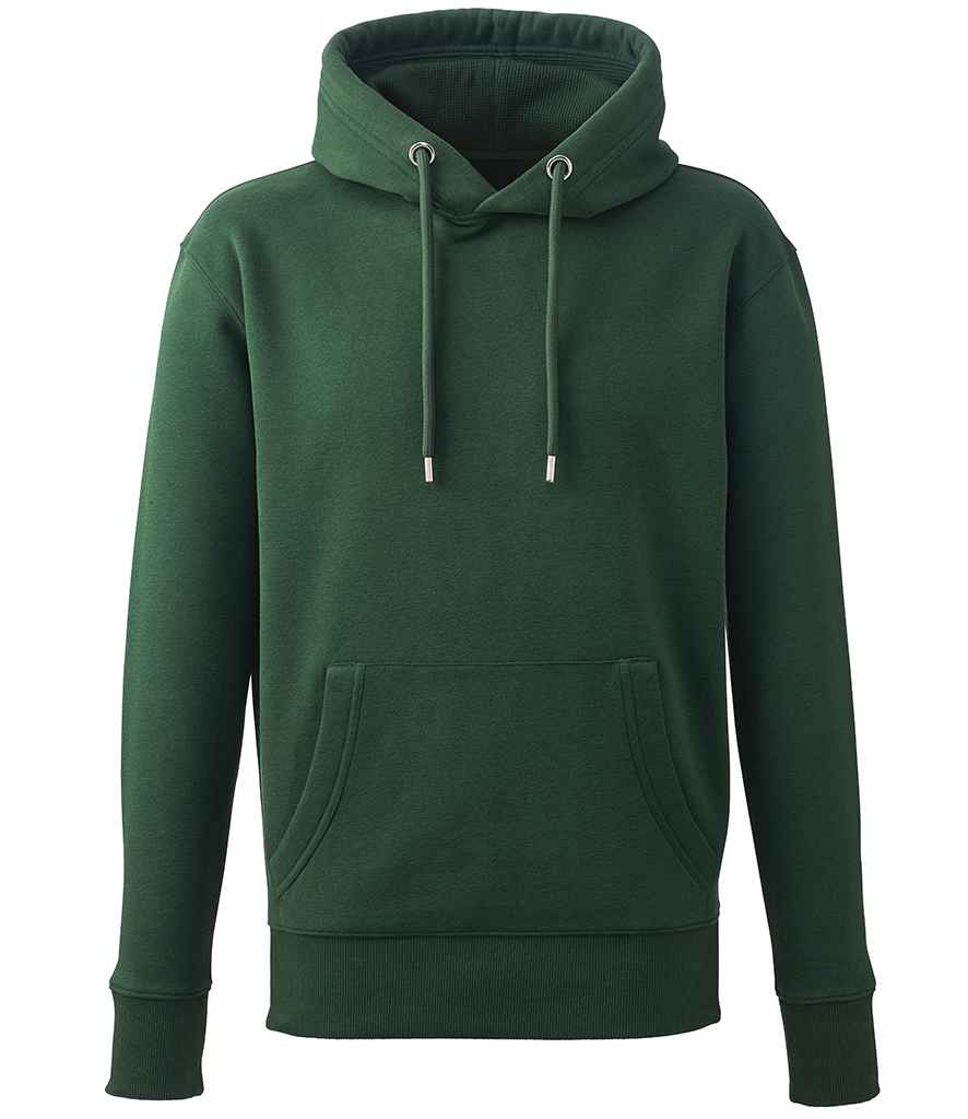 Anthem Organic Hoodie in Forest Green by Anthem — Custom branded clothing by Print Press, featuring premium embroidery produced in our specialist print lab in the UK.