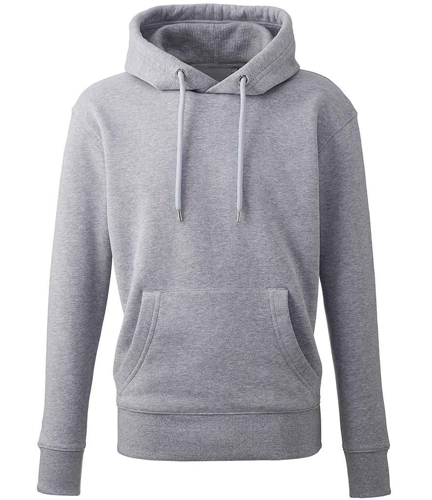 Anthem Organic Hoodie in Grey Marl by Anthem — Custom branded clothing by Print Press, featuring premium embroidery produced in our specialist print lab in the UK.