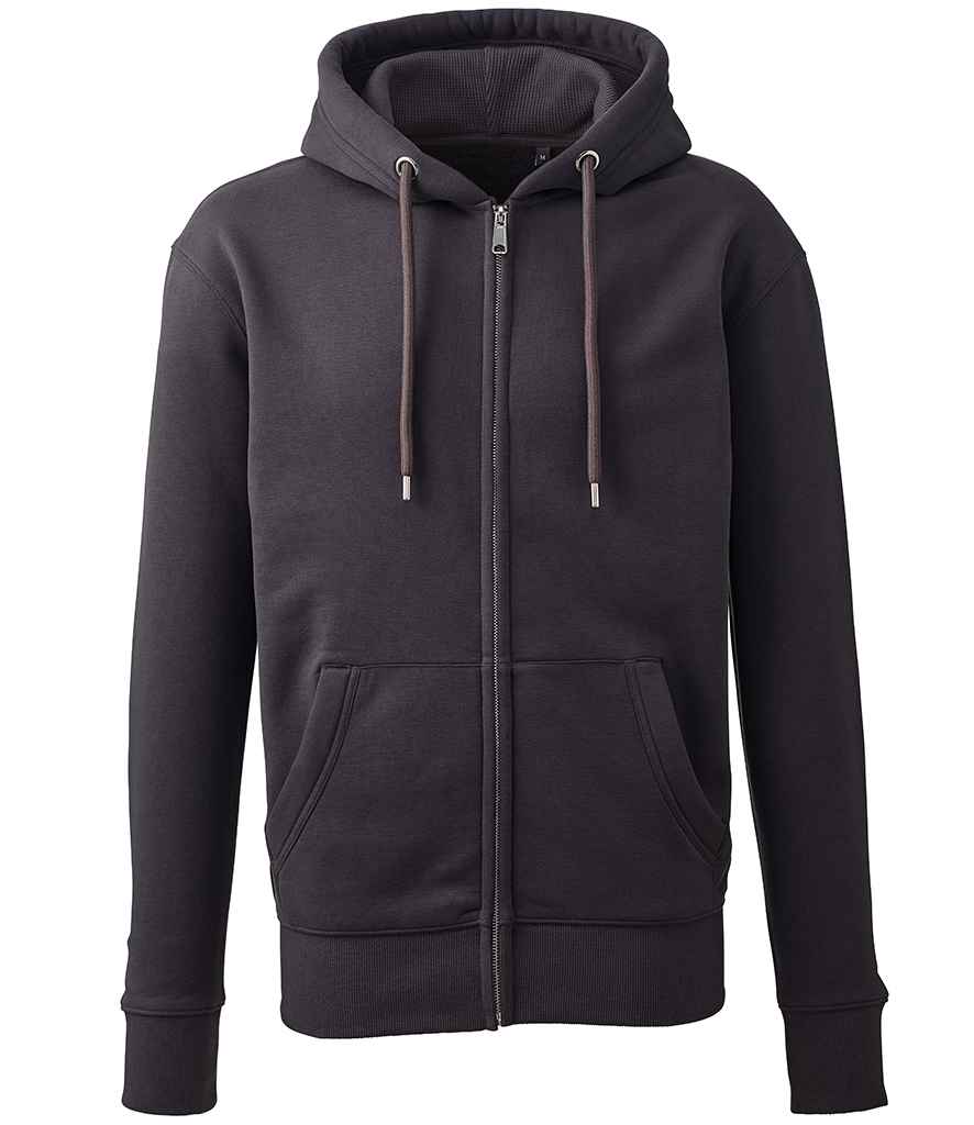 Anthem Organic Full Zip Hoodie in by Anthem — Custom branded clothing by Print Press, featuring premium embroidery produced in our specialist print lab in the UK.