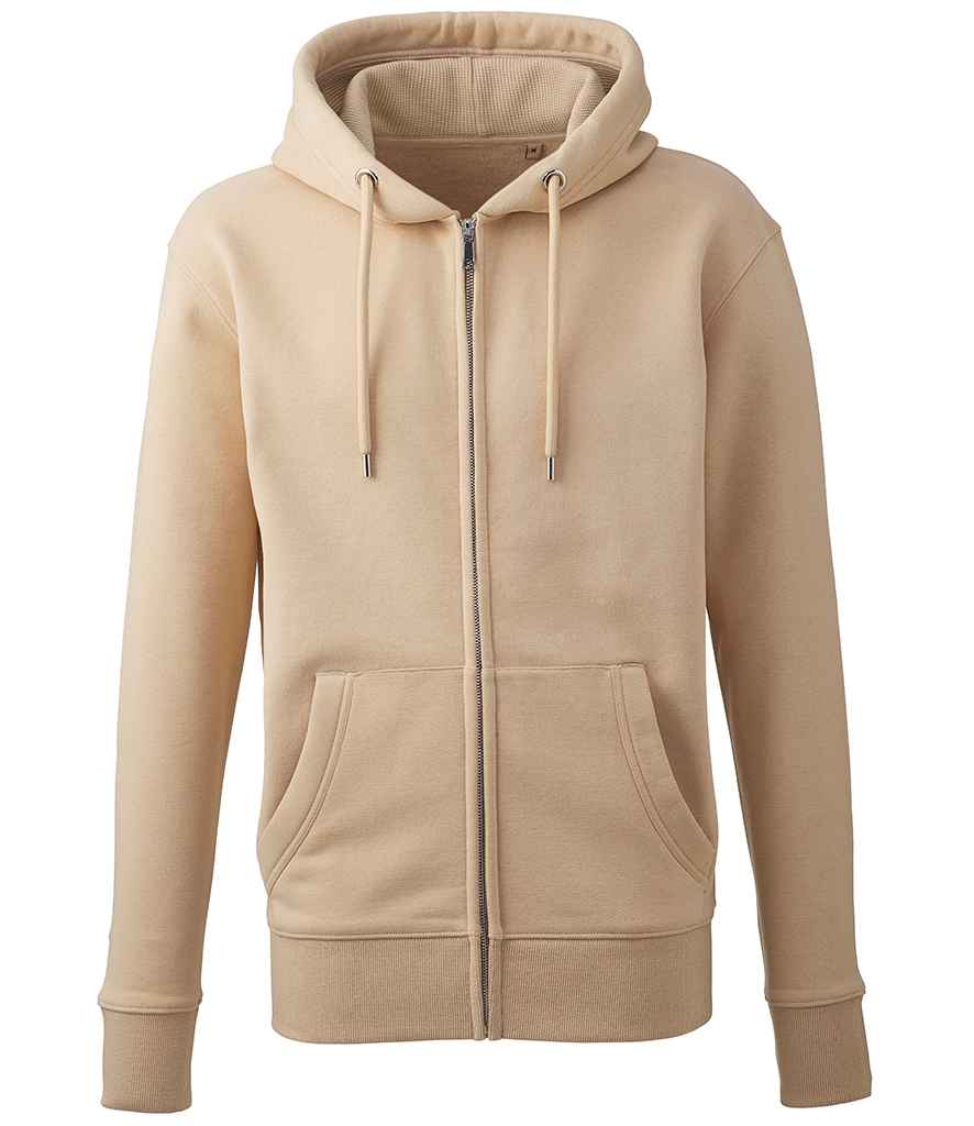 Anthem Organic Full Zip Hoodie in by Anthem — Custom branded clothing by Print Press, featuring premium embroidery produced in our specialist print lab in the UK.
