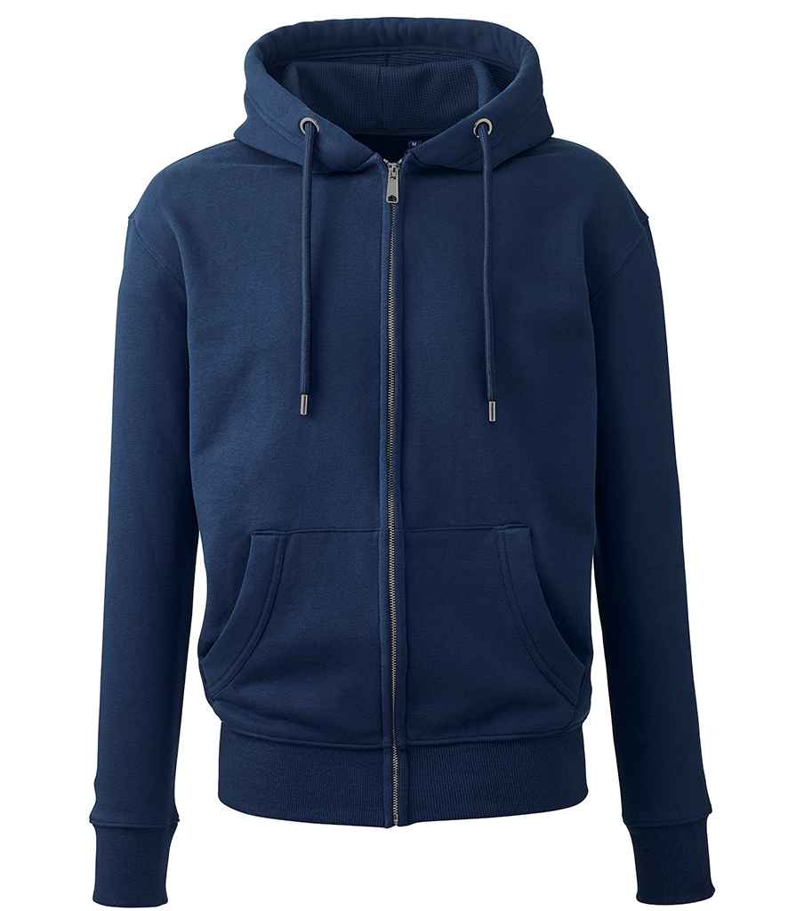 Anthem Organic Full Zip Hoodie in by Anthem — Custom branded clothing by Print Press, featuring premium embroidery produced in our specialist print lab in the UK.