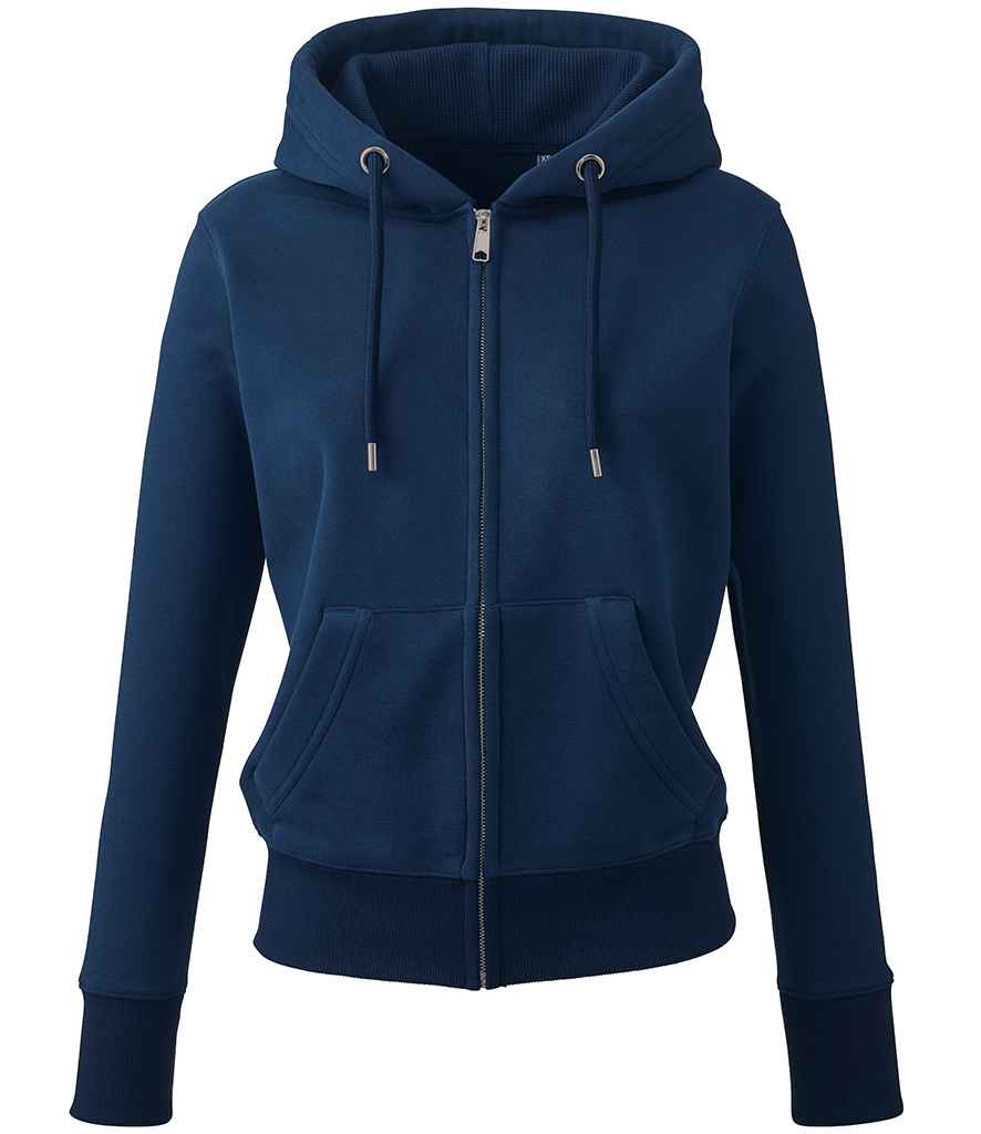 Anthem Ladies Organic Full Zip Hoodie in by Anthem — Custom branded clothing by Print Press, featuring premium embroidery produced in our specialist print lab in the UK.