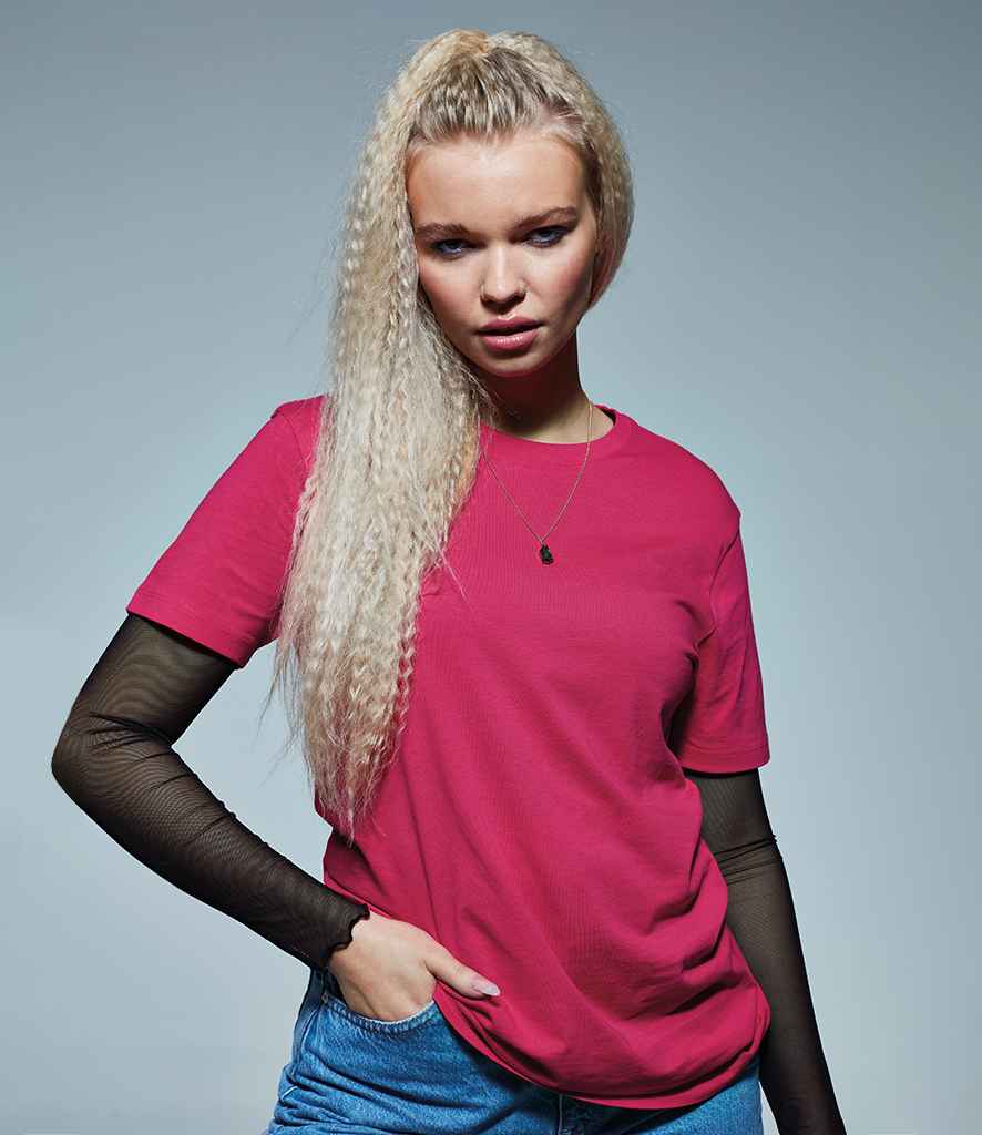 Anthem Organic T-Shirt in Hot Pink by Anthem — Custom branded clothing by Print Press, featuring premium embroidery produced in our specialist print lab in the UK.