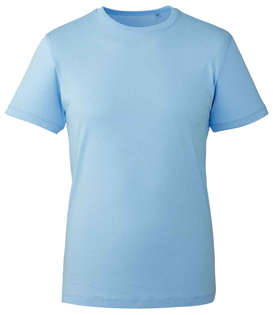 Anthem Organic T-Shirt in Light Blue by Anthem — Custom branded clothing by Print Press, featuring premium embroidery produced in our specialist print lab in the UK.