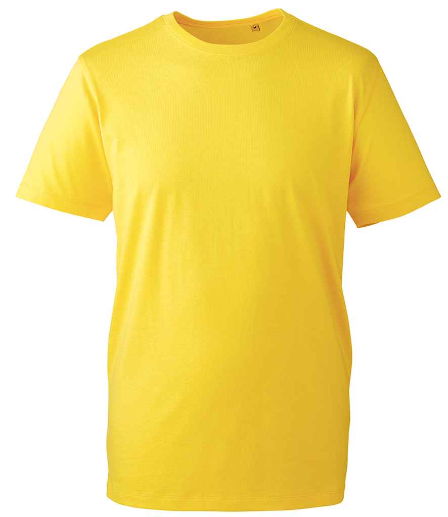 Anthem Organic T-Shirt in Yellow by Anthem — Custom branded clothing by Print Press, featuring premium embroidery produced in our specialist print lab in the UK.