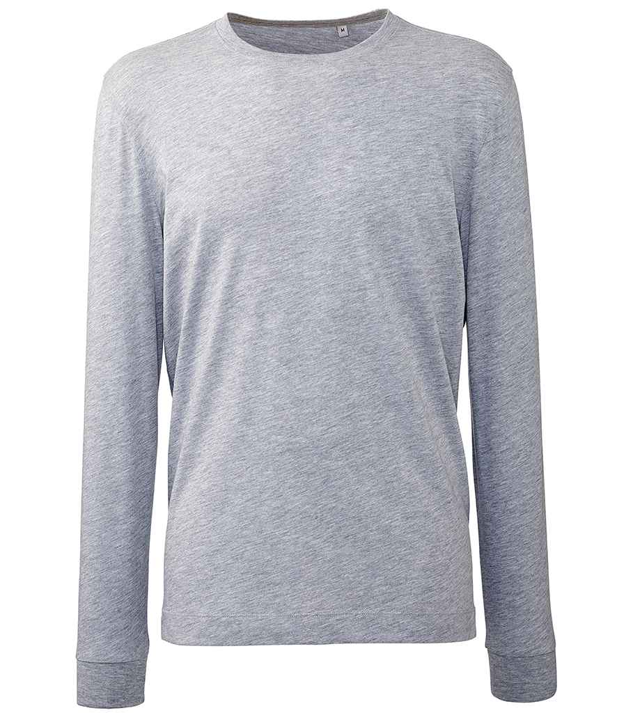 Anthem Organic Long Sleeve T-Shirt in by Anthem — Custom branded clothing by Print Press, featuring premium embroidery produced in our specialist print lab in the UK.
