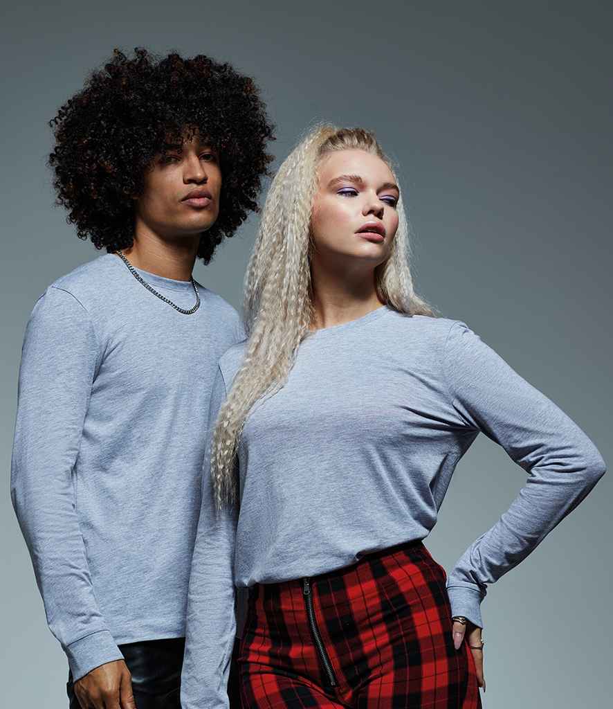 Anthem Organic Long Sleeve T-Shirt in by Anthem — Custom branded clothing by Print Press, featuring premium embroidery produced in our specialist print lab in the UK.