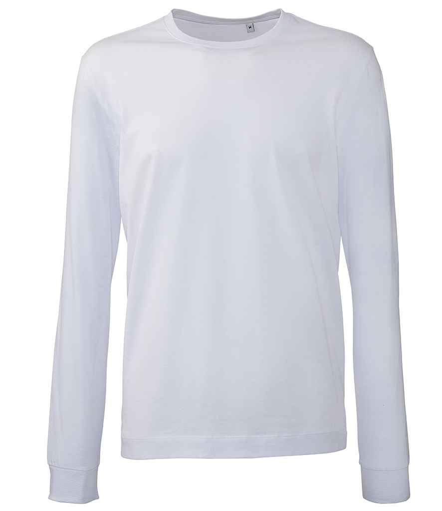 Anthem Organic Long Sleeve T-Shirt in by Anthem — Custom branded clothing by Print Press, featuring premium embroidery produced in our specialist print lab in the UK.