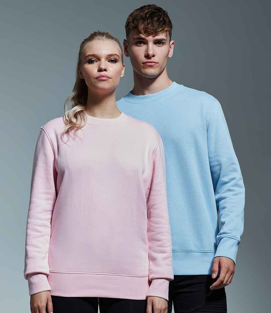 Anthem Organic Sweatshirt in Pink by Anthem — Custom branded clothing by Print Press, featuring premium embroidery produced in our specialist print lab in the UK.