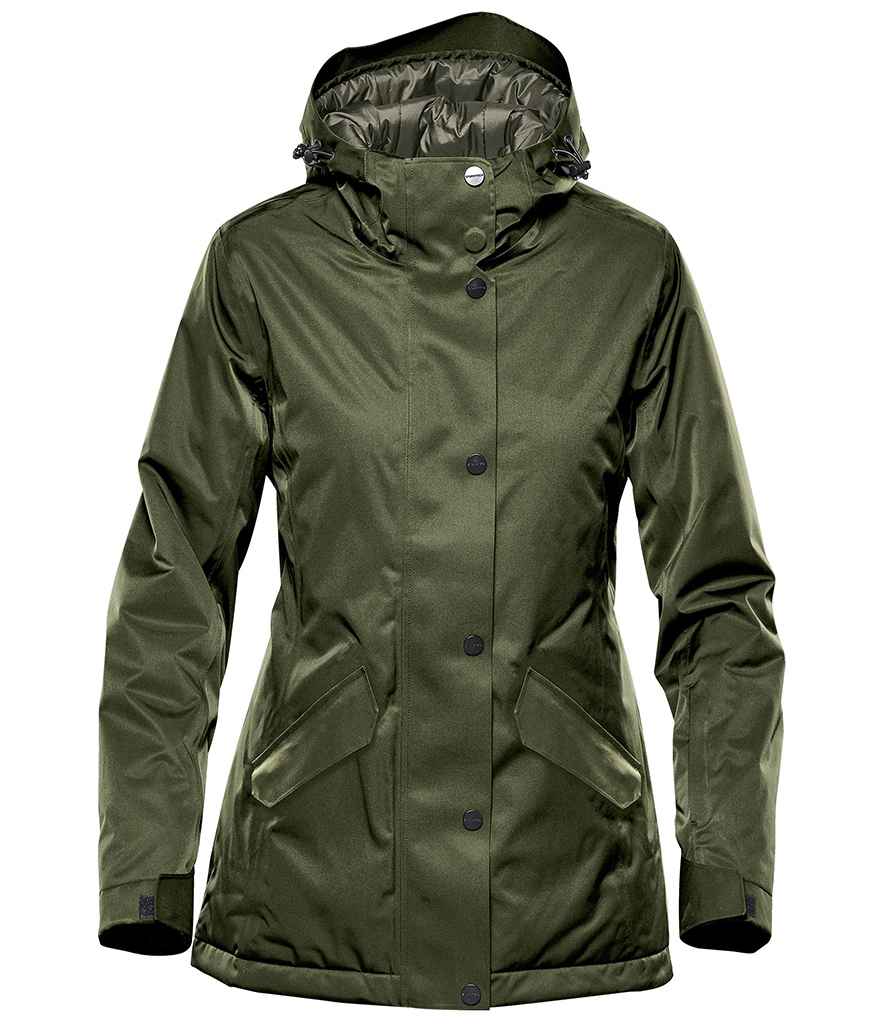 Stormtech Ladies Zurich Thermal Parka Jacket in by Stormtech — Custom branded clothing by Print Press, featuring premium embroidery produced in our specialist print lab in the UK.